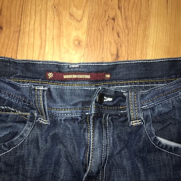 y2k Modern Culture Dark Wash Relaxed Fit size 36 not baggy - Picture 6 of 8
